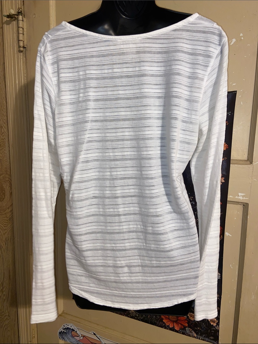 WHITE EMBROIDERED BLOUSE Semi Sheer Tribal LUCKY BRAND - Picture 2 of 5